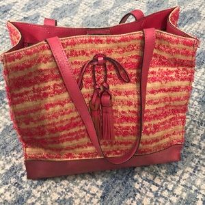 Patricia Nash Ebbe Woven Straw Tote